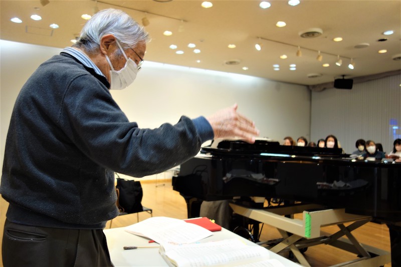 ２回目の演奏会からメサイアの指揮を執る、81歳の工藤さん