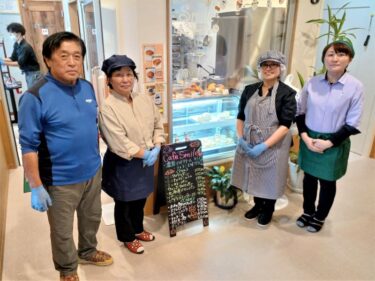 今年3月の地震から家族一丸で再起、相馬市・松川浦のホテル　人気のカフェにも客足戻る